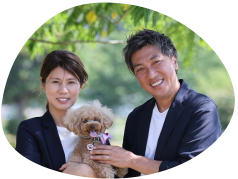 ハリーズの代表と愛犬